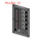 Rocker Switch with 5 Panels - PN-LB5Z/S - ASM